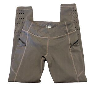 Athleta Girl Grey Athletic Wear 3/4 Leggings S/7
